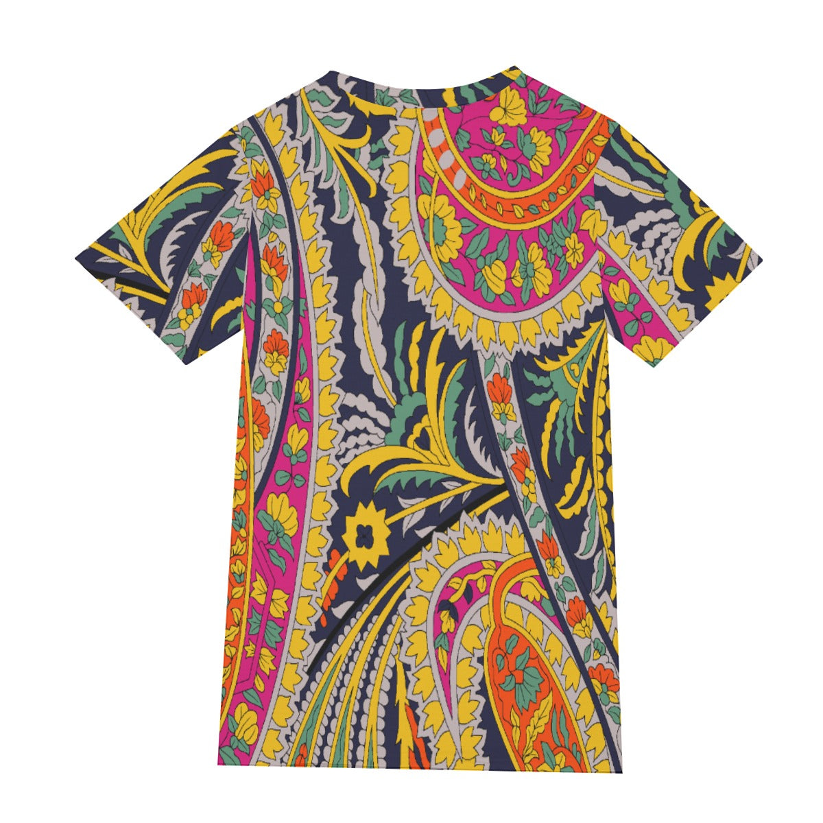 Vibrant Floral Pattern All-Over Print Men's O-Neck T-Shirt | 190GSM Cotton