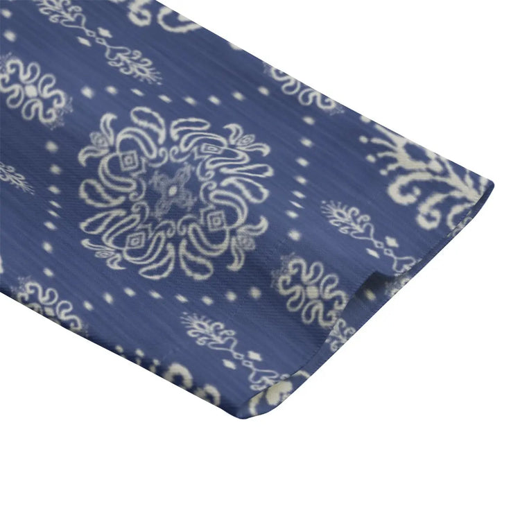 Royal Blue Damask Pattern All-Over Print Men&