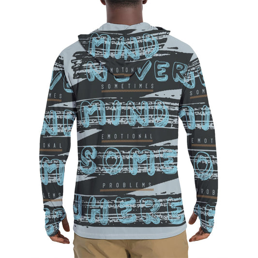 All-Over Print Men's Sunscreen  Sports Hoodie With Thumb Holes