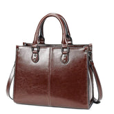 Versatile Leather Handbag- Modern, Business, Casual - The Aurora Touch