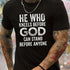 Wear This God Pattern Short Sleeved T-shirt, Comfortable And Elastic, Summer Fashionable And Casual Daily Clothing CJ
