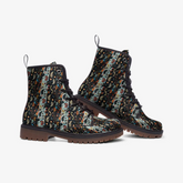Warm Paisely Pattern Casual Faux Leather Lightweight boots MT Printy6