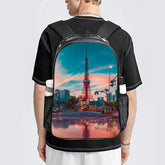 Transparent Artistic Back Pack Travel Bag - The Aurora Touch
