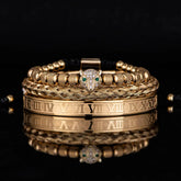 Leopard Head Set Mesh Pineapple Pearl Roman Bracelet The Aurora Touch