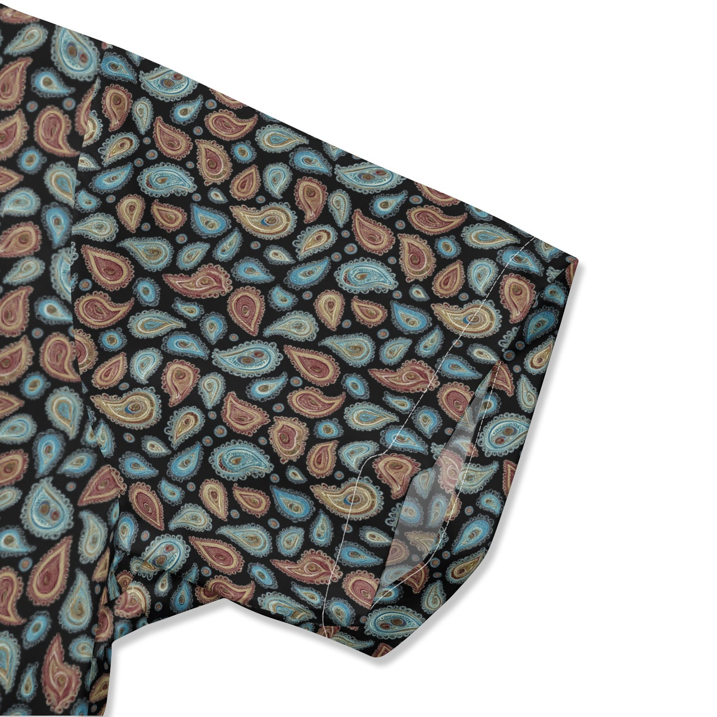 Men's Trendy Paisley Design All-Over-Print Hawaiian Shirt Sets