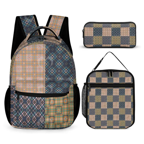 Three piece designer bag set combination - The Aurora Touch