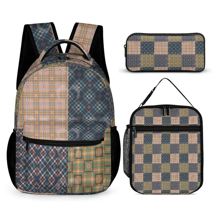 Three piece designer bag set combination - The Aurora Touch