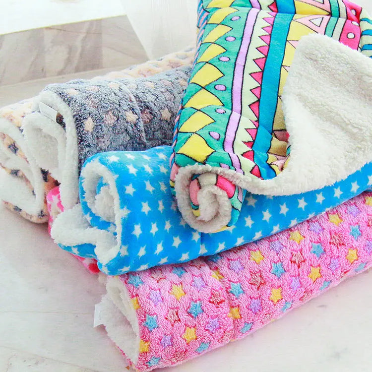 Adorable Soft Pet Cozy Blankets | Great for Dog & Cat CJ