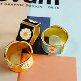 Mona Garden Drip Designer Fashion Open Ring CJ