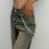 Punk Cross Stitching Pants Zipper Ornament CJ