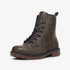 Unisex Casual Leather Lightweight Brown Teal Blue Ethnic Textile Pattern Design boots MT Printy6