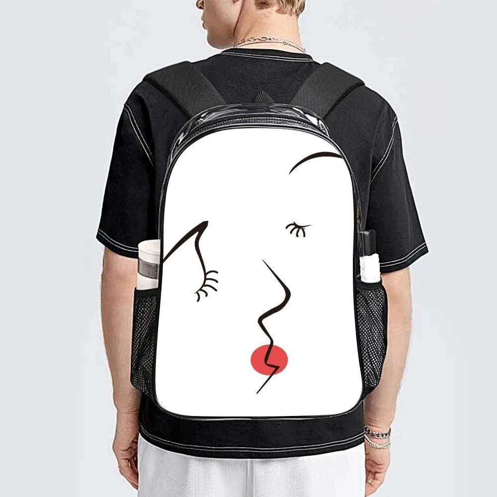 Unique Artistic Print Transparent Carry Bag - The Aurora Touch