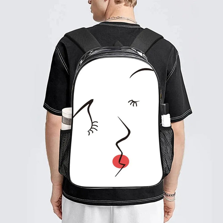 Unique Artistic Print Transparent Carry Bag - The Aurora Touch