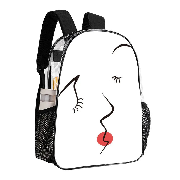Unique Artistic Print Transparent Carry Bag - The Aurora Touch