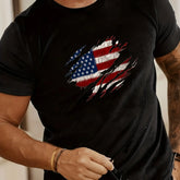 Fashionable American Flag Print Men&