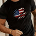 Fashionable American Flag Print Men&