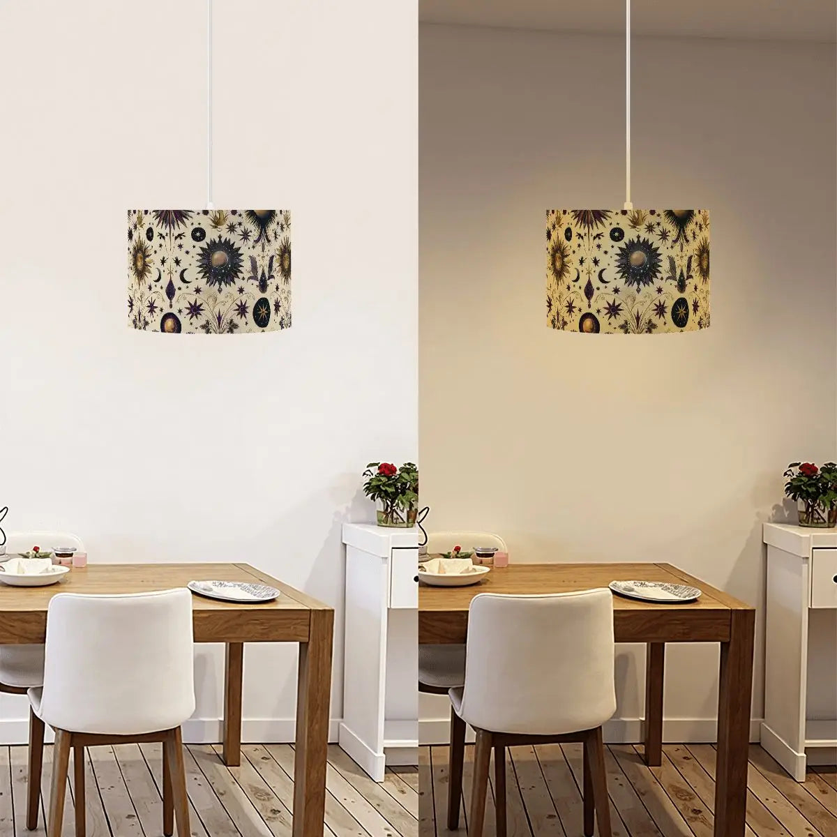 Celestial Design Drum Chandelier - The Aurora Touch