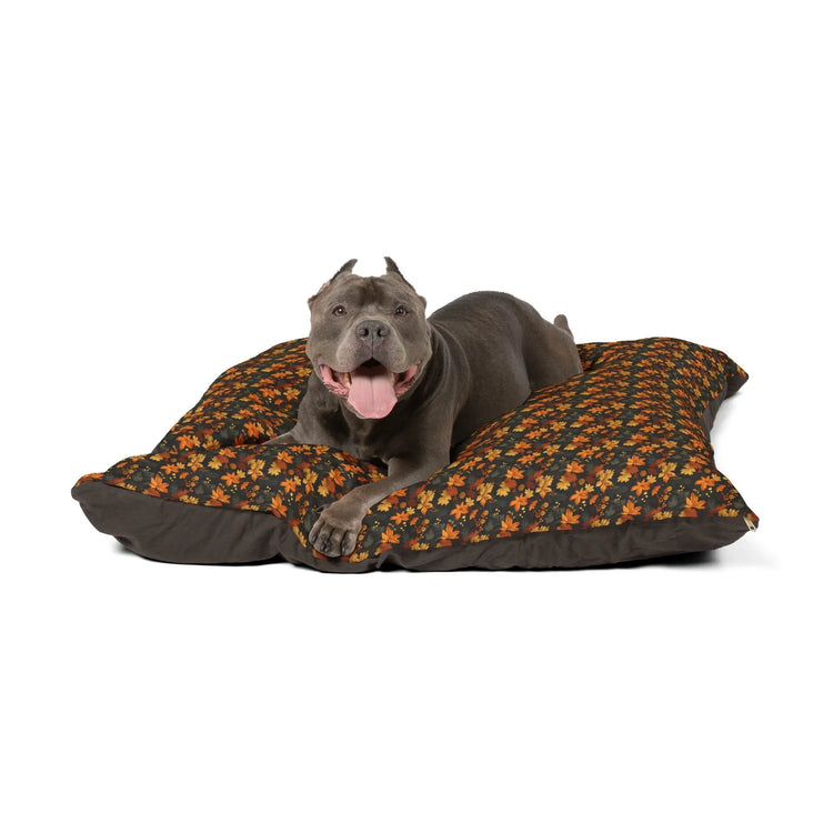 Cozy Floral Pet Bed, Autumn Inspired Dog & Cat Bed Printify