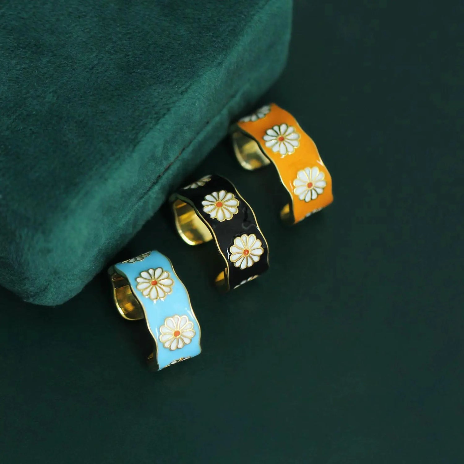Mona Garden Drip Designer Fashion Open Ring CJ