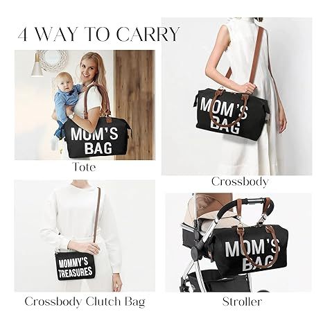 Weekender Bag For Women, Travel Duffel Bag For Women, Mom Bag