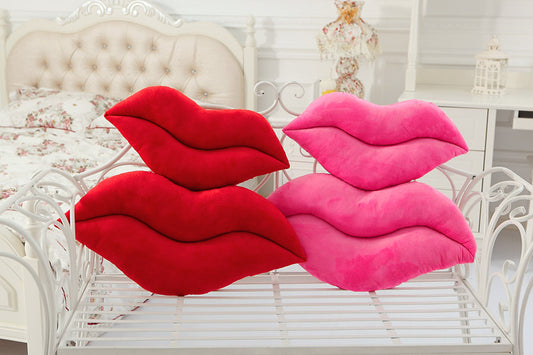 Unique Trendy Sexy Plush Big Lips Pillow- Home Bedroom Decor
