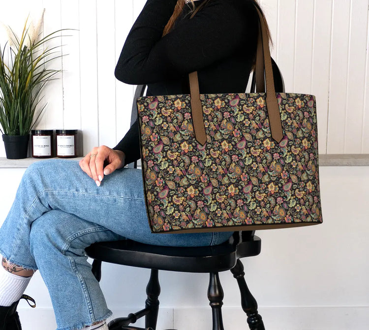 Pretty Paisley Designed Tote Bag - The Aurora Touch