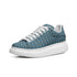 Unisex Non Slip Lace Up Faux Leather Designer Sneakers Printy6