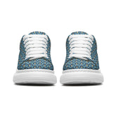 Unisex Non Slip Lace Up Faux Leather Designer Sneakers Printy6