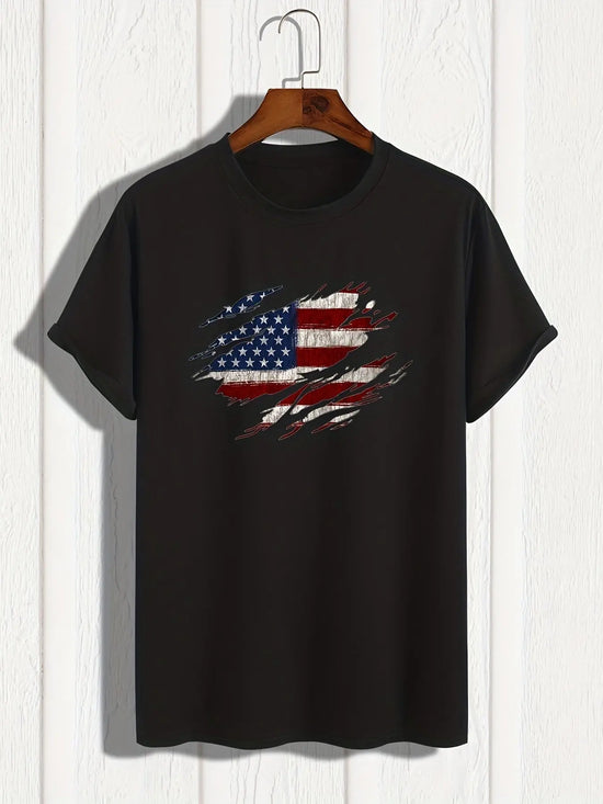 Fashionable American Flag Print Men&