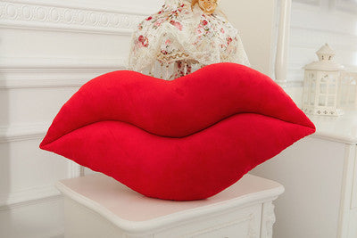 Unique Trendy Sexy Plush Big Lips Pillow- Home Bedroom Decor