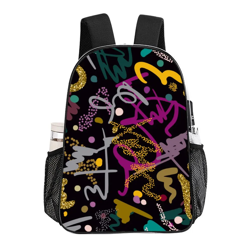 Trendy Colorful Transparent Design Back Pack - The Aurora Touch