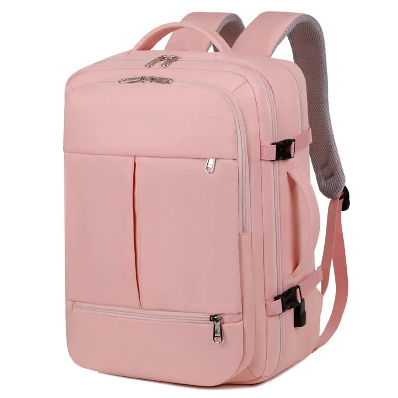 Large Capacity Backpack For Women Men Multiple Pockets And Zippers Versatile Computer Bags Business Travel Backpack The Aurora Touch