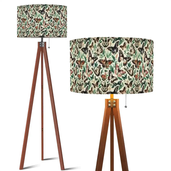 Butterfly Tripod Floor Lamp – Multi-Color Spring Pattern – USA Made The Aurora Touch