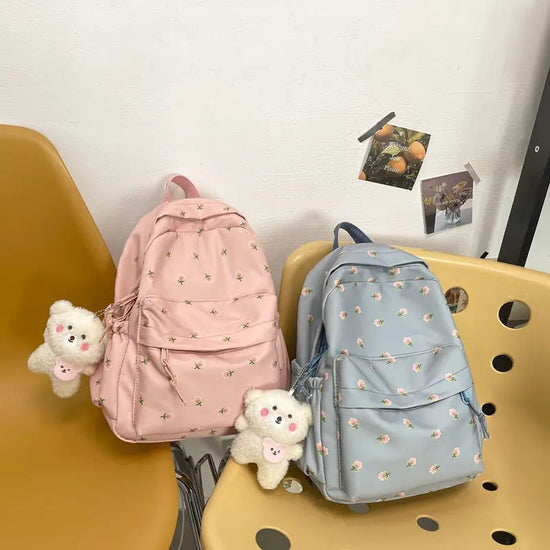 Large Capacity Print School Backpack