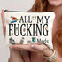 Canvas Zipper Polyester Funny Print Cosmetics Bag- Travel Pouch CJ