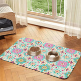 Vegan Leather Waterproof Pet Food Mat - The Aurora Touch