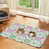Vegan Leather Waterproof Pet Food Mat - The Aurora Touch