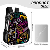 Trendy Colorful Transparent Design Back Pack - The Aurora Touch