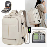 Large Capacity Backpack For Women Men Multiple Pockets And Zippers Versatile Computer Bags Business Travel Backpack The Aurora Touch