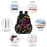 Trendy Colorful Transparent Design Back Pack - The Aurora Touch