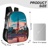 Transparent Artistic Back Pack Travel Bag - The Aurora Touch
