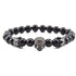 Design Volcanic Rock Beaded Crown Zircon Bracelet The Aurora Touch