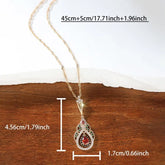Pomegranate Red Black Diamond Emerald Vakarufalhi Sweet Elegant Necklace CJ