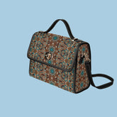 Designer Fashion Print Pattern Multi-purpose Versatile Purse Lock bag (black shoulder strap, black edging) Inkedjoy