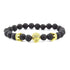 Design Volcanic Rock Beaded Crown Zircon Bracelet The Aurora Touch