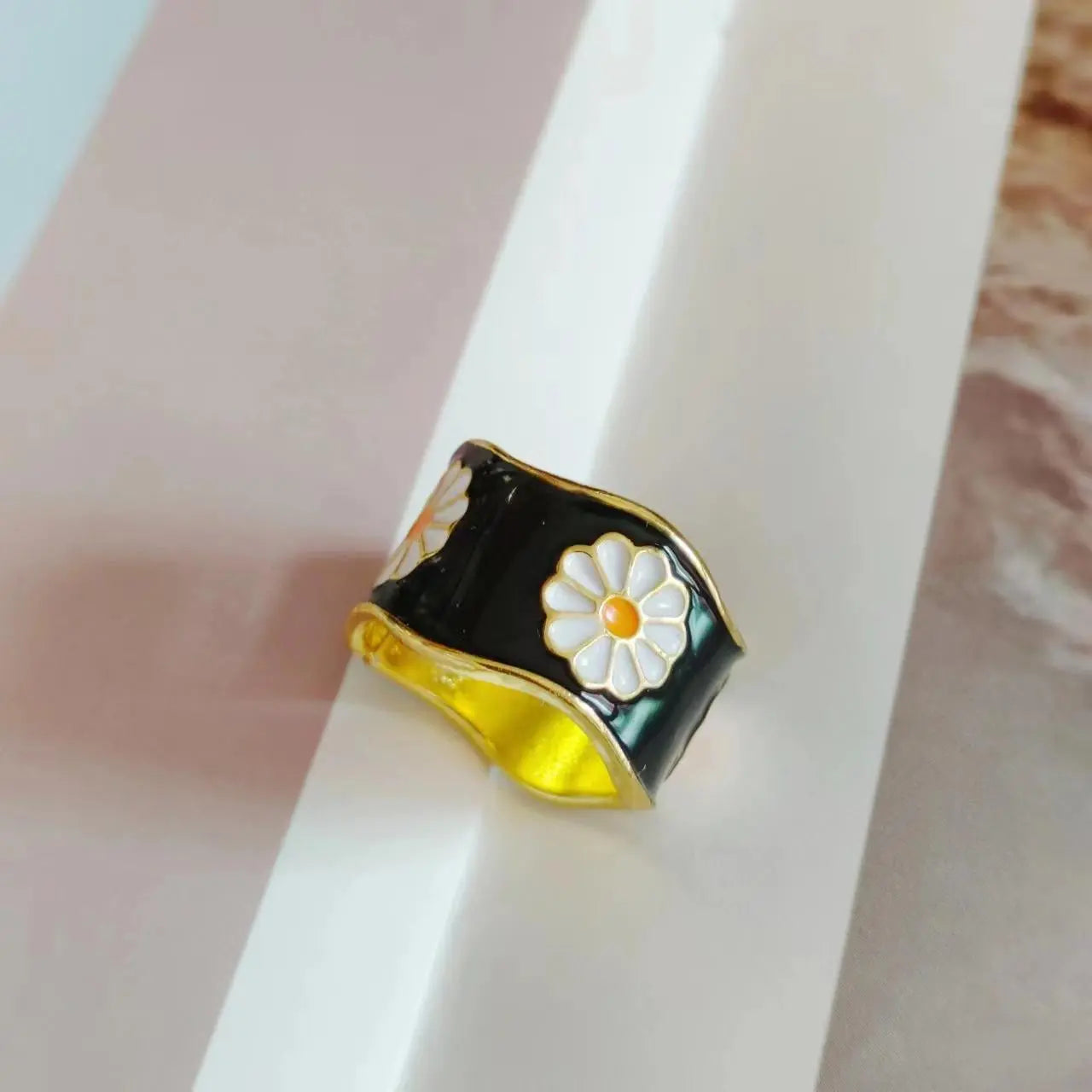 Mona Garden Drip Designer Fashion Open Ring CJ