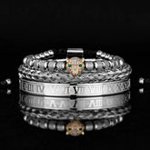 Leopard Head Set Mesh Pineapple Pearl Roman Bracelet The Aurora Touch