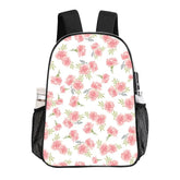 Transparent Floral Print Pattern Back Pack - The Aurora Touch