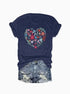 Plus Size Designer Flower Printed T-Shirt CJ