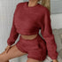 Womens Plush Fleece Pajama Set teemdrop